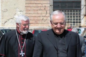 L'arcivescovo di Campobasso-Bojano, Giancarlo Bregantini, con Mons. Leonardo Sapienza