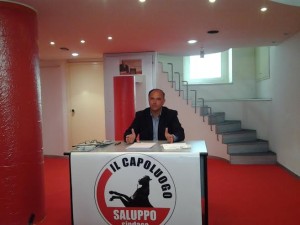 Il candidato sindaco indipendente Giuseppe Saluppo