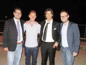 I giornalisti Giuseppe Formato e Gianni Bruno con Andrea Lalli e Vincenzo Cosco