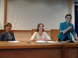 Le consiglieri regionali Angela Fusco Perrella, Nunzia Lattanzio e Patrizia Manzo