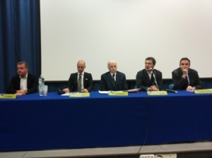 Un momento del seminario, tenutosi nell'Aula Magna della Facoltà di Giurisprudenza