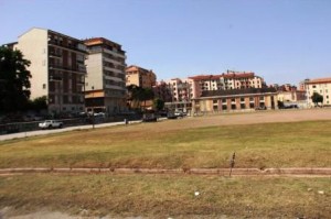 L'area dell'ex stadio 'Romagnoli'