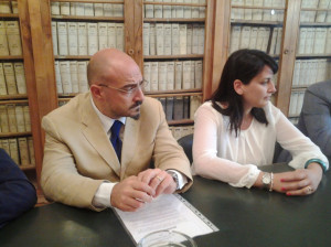 Francesco Pilone e Marialaura Cancellario, i due consiglieri comunali di Campobasso di Democrazia Popolare