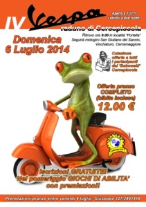 vespa raduno di cercepiccola LOCANDINA