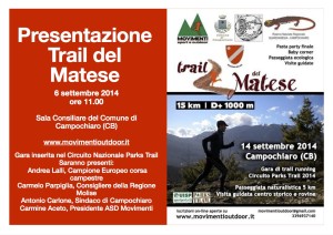 Presentazione Trail del Matese 6 settembre