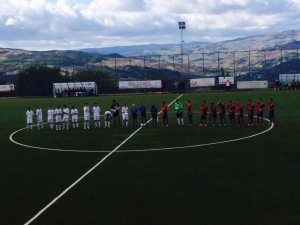 L'ingresso in campo a Gambatesa