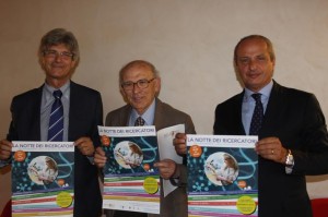 I vertici del Neuromed: Erberto Melaragno, Edoardo Romoli e Mario Pietracupa