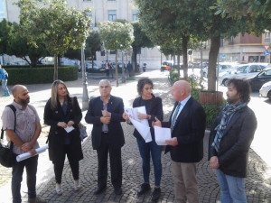 La presentazione della 'Giornata del Camminare' in Piazza Municipio a Campobasso