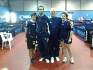 Laura e Daniele con Stefano Cosimi e Teodoro Alfieri