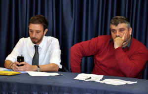 I giornalisti Cosimo Santimone e Vincenzo Cimino