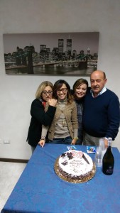 Fabiana Abbazia con la sua famiglia