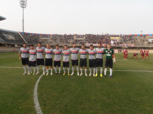 Il Campobasso che ha perso contro il Fano (foto Fabio Del Balso)