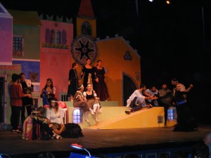 Una scena del musical