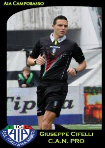 L'arbitro Giuseppe Cifelli