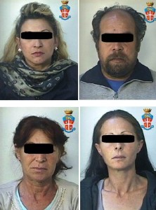 I quattro malviventi arrestati dopo il furto in un'abitazione di Monacilioni