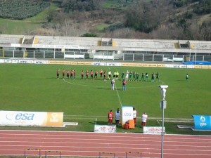 L'ingresso in campo di Chieti-Campobasso