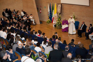 Papa Francesco durante la visita a Campobasso il 5 luglio 2014