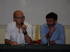 Davide Vitiello e il sindaco di Oratino, Luca Fatica