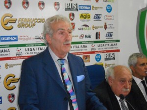 Ferruccio Capone ai tempi della presidenza del Campobasso Calcio