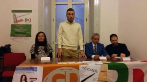 Il momento di confronto sulle unioni civili nella sede del PD