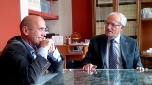 Il Prefetto di Campobasso, Francescopaolo Di Menna, e il sindaco di Ferrazzano, Antonio Cerio