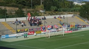 I tifosi del Campobasso presenti al 'Bonolis' di Teramo