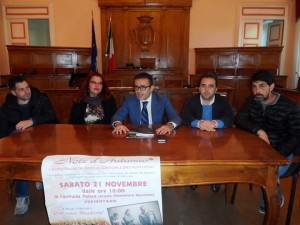 La presentazione dell'evento a Palazzo San Giorgio: con l'assessore Colagiovanni, Balilla, Socci, Maroncelli e Mitro