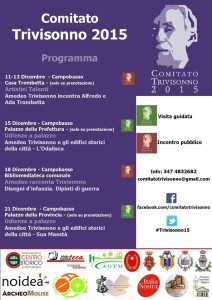 La locandina del Comitato Trivisonno 2015 del mese di dicembre 