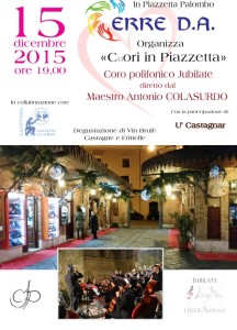 La locandina dell'evento di Piazzetta Palombo: "Cuori in piazzetta"