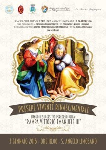 La locandina del presepe di Sant'Angelo Limosano