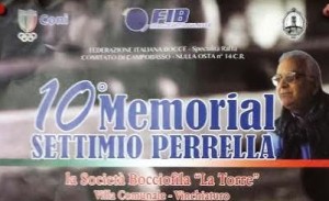 Il manifesto del memorial "Settimio Perrella"