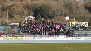 Gli oltre trecento tifosi del Campobasso a Isernia