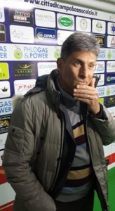 L'allenatore Massimiliano Favo nella conferenza stampa pre-derby