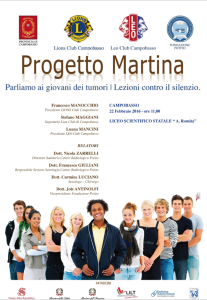 La locandina del progetto Martina