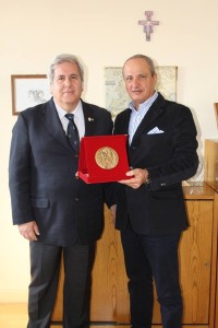 Il presidente della Fondazione Neuromed, Mario Pietracupa, e Sandro Ambroselli