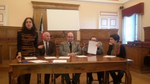 La conferenza stampa di presentazione del protocollo d'intesa