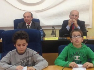 Gli alunni  del quinto anno del II circolo Didattico di Termoli