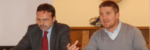 Il governatore Frattura e il vice-sindaco di Agnone, Cacciavillani