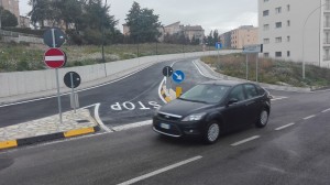 La strada che collega via De Gasperi a via Piave