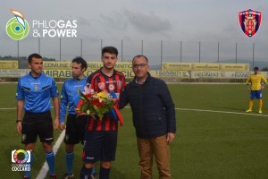 Il presidente Angelo Santoro prima della partita (foto sito ufficiale Campobasso)