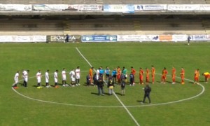 L'ingresso in campo di Campobasso - Giulianova