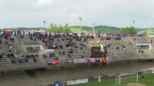 I tifosi del Campobasso nella partita contro il Giulianova