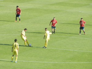 L'inizio del secondo tempo supplementare tra il Monticelli e l'Isernia