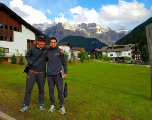 Gli atleti Gennarelli e Bontempo nel dopo gara