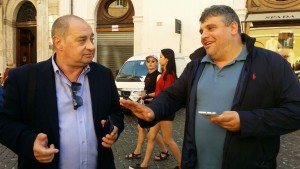 Il consigliere nazionale Cimino e il segretario dell'Ordine dei Giornalisti, Pirovano