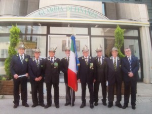 Alcuni soci della sezione molisana della Associazione Nazionale Finanzieri Italiani (ANFI)