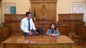Gli assessori Salvatore Colagiovanni ed Emma de Capoa