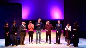 Il momento finale alla fine dello spettacolo