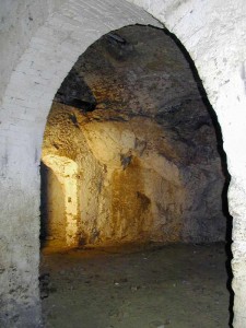 Un'immagine dei sotterranei di Campobasso