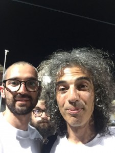 Nico D'Alessandro insieme al direttore d'orchestra di Sanremo, Sabiu